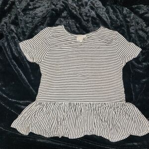 White and black doll blouse